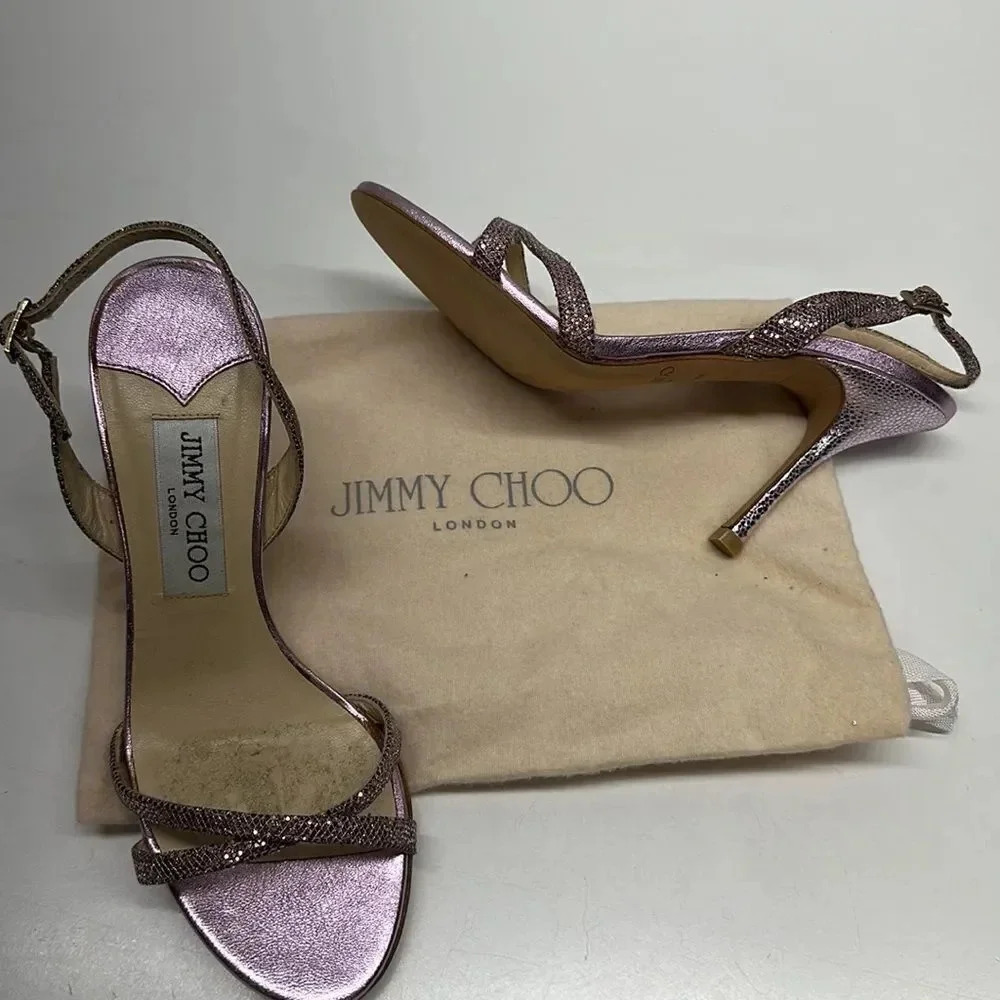 Jimmy Choo Lavender Heels - shimmer